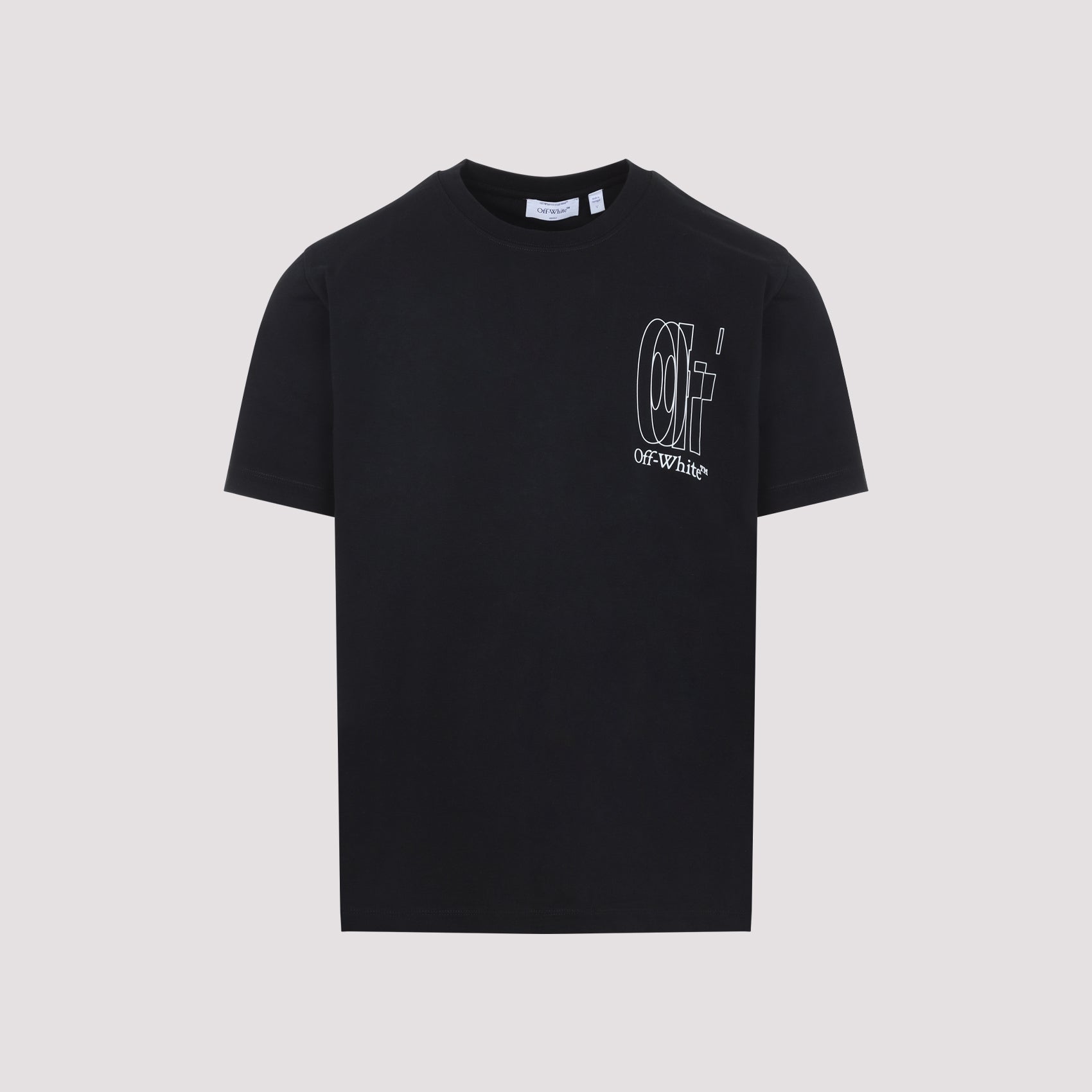 Black Short-Sleeve T-Shirt With Graphic Elements
