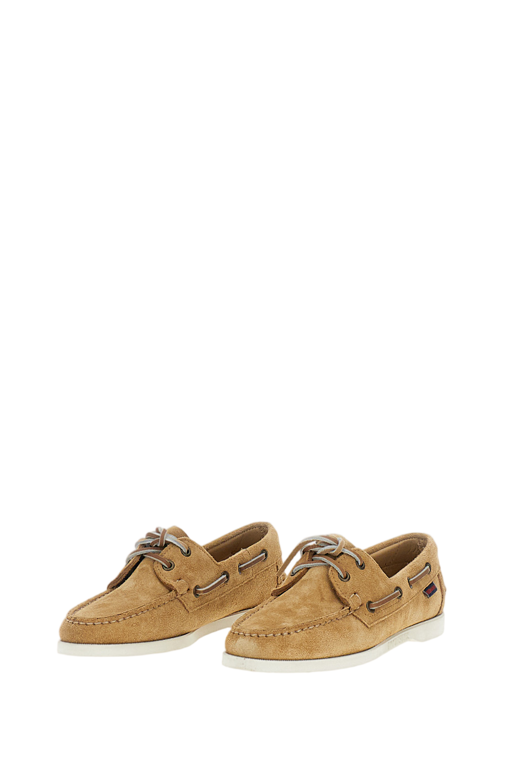 Beige Portland Flesh Out Suede Boat Shoes