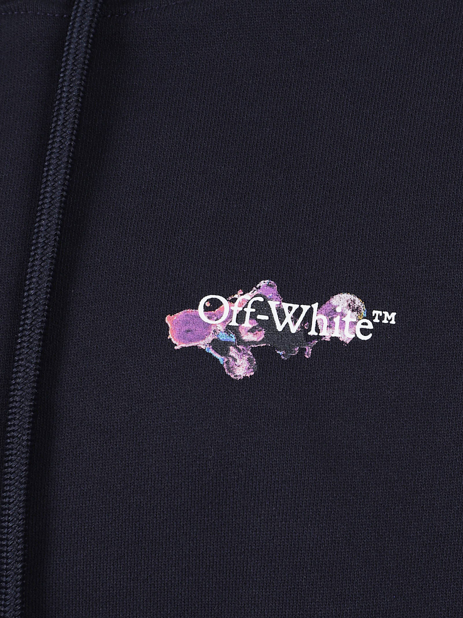 Relaxed-Fit Blue Hoodie With Artistic Graphics