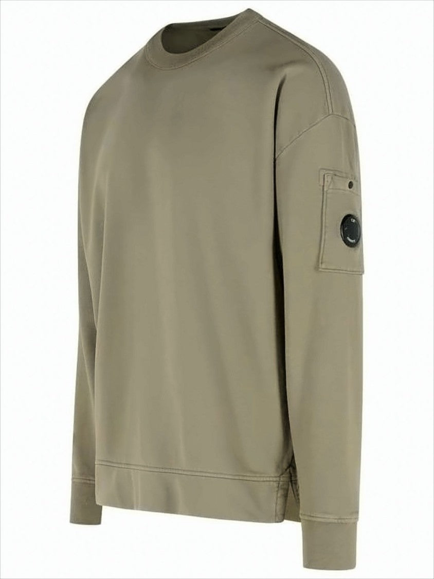 Relaxed Fit Long-Sleeve Cotton T-Shirt With Minimalist Pocket Detail