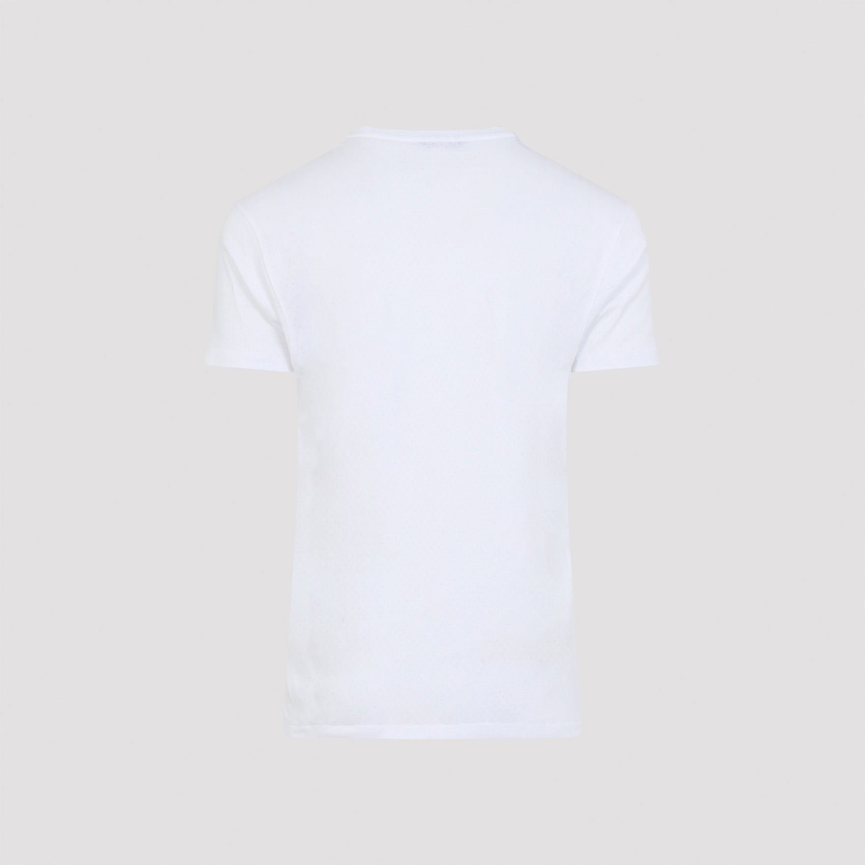 Tailored Cotton T-Shirt With Subtle Perforated Detailing