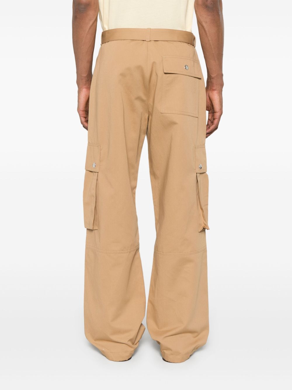 Loose-Fitting Camel Brown Shorts