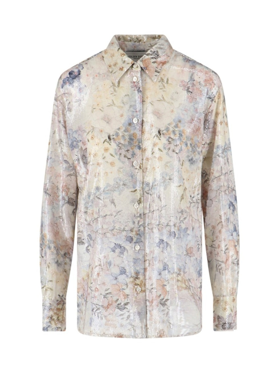Floral Pleated Shirt – Multicolor