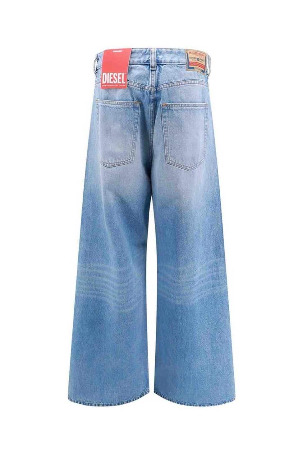 Wide-Leg Light Blue Jeans