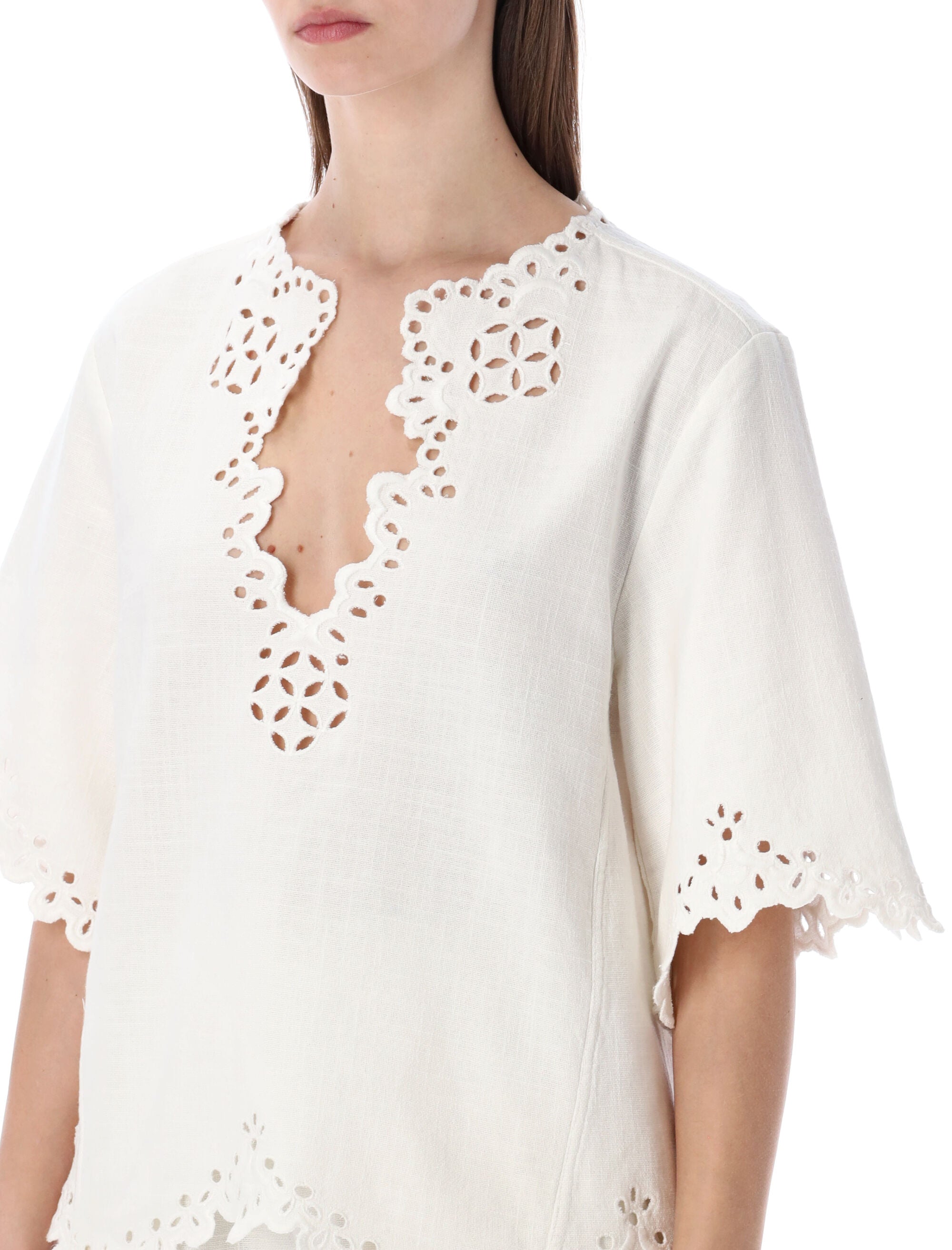 Shana Openwork Top