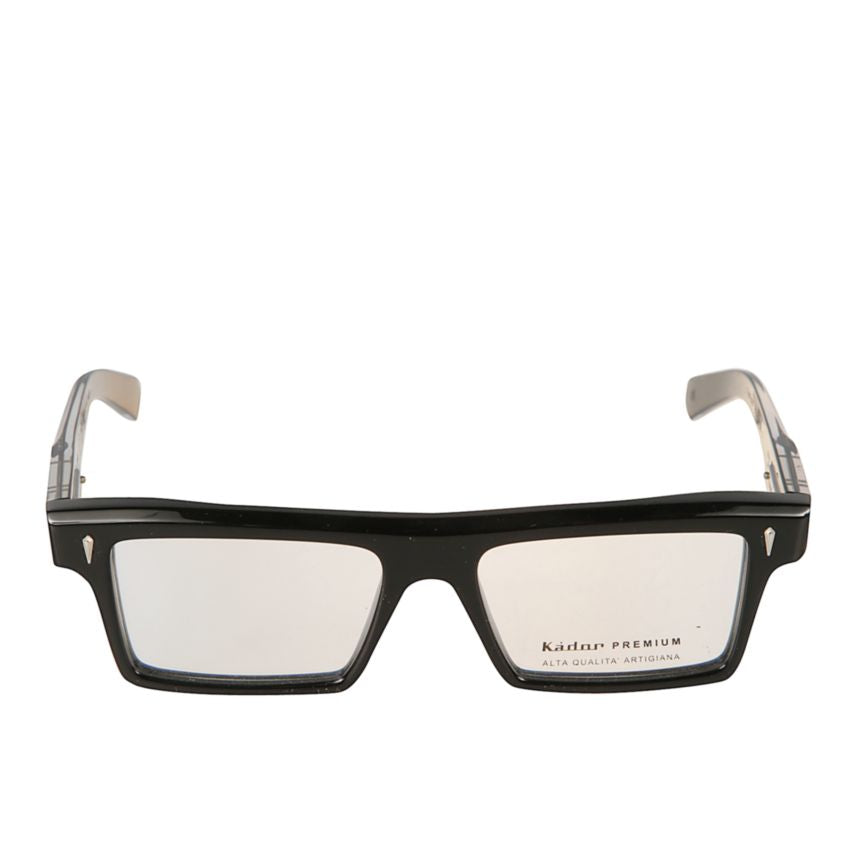 Premium 3 Glossy Black Rectangular Frame Sunglasses