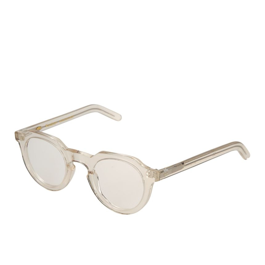 Storiko Translucent Beige-Tinted Sunglasses with Rounded Lenses