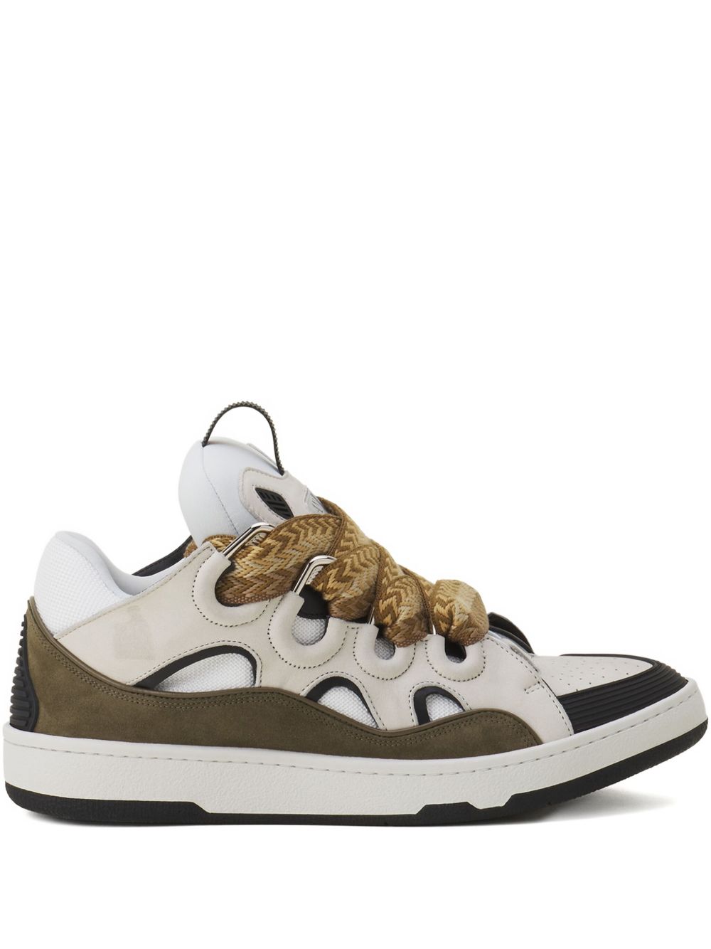 Cut-out Detailing Suede Sneakers