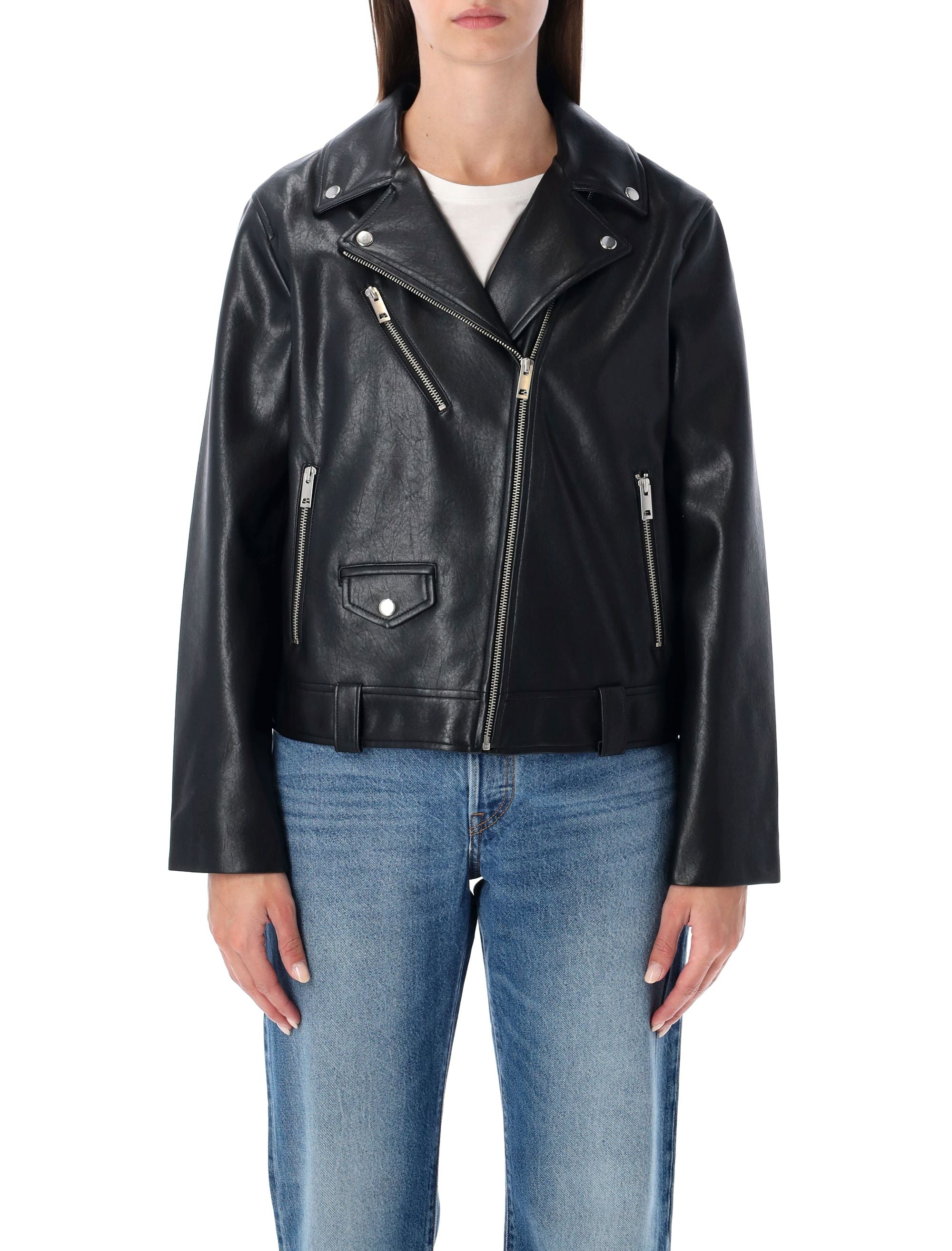 Levi’S Kendal Black Eco-Leather Moto Jacket