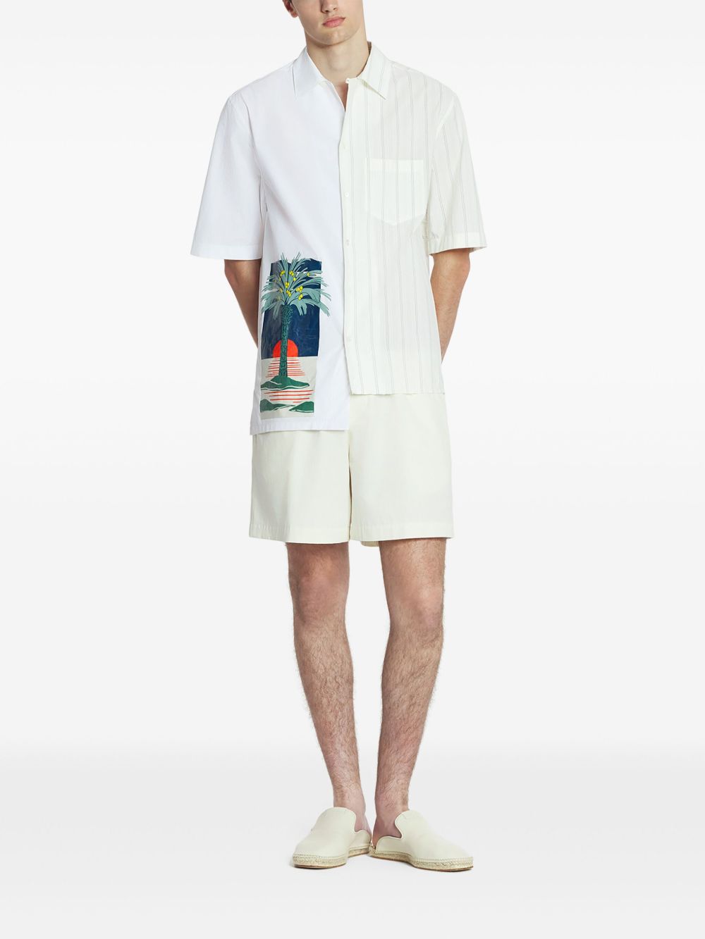 Asymmetric White Shirt