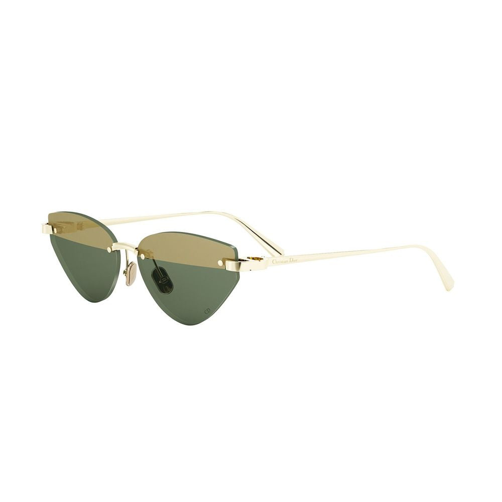 C B5U Butterfly-Shaped Gold Metal Cdior B5U Sunglasses