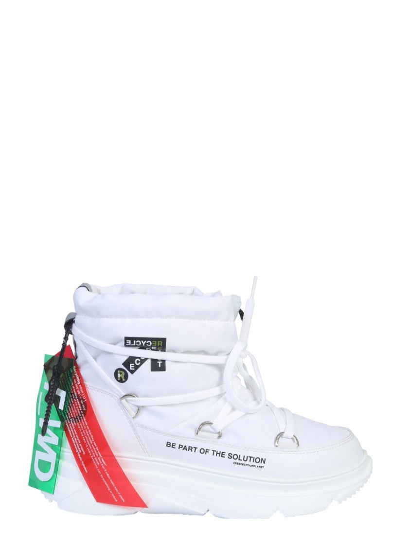 High-Top Nylon Boots With Padded Upper