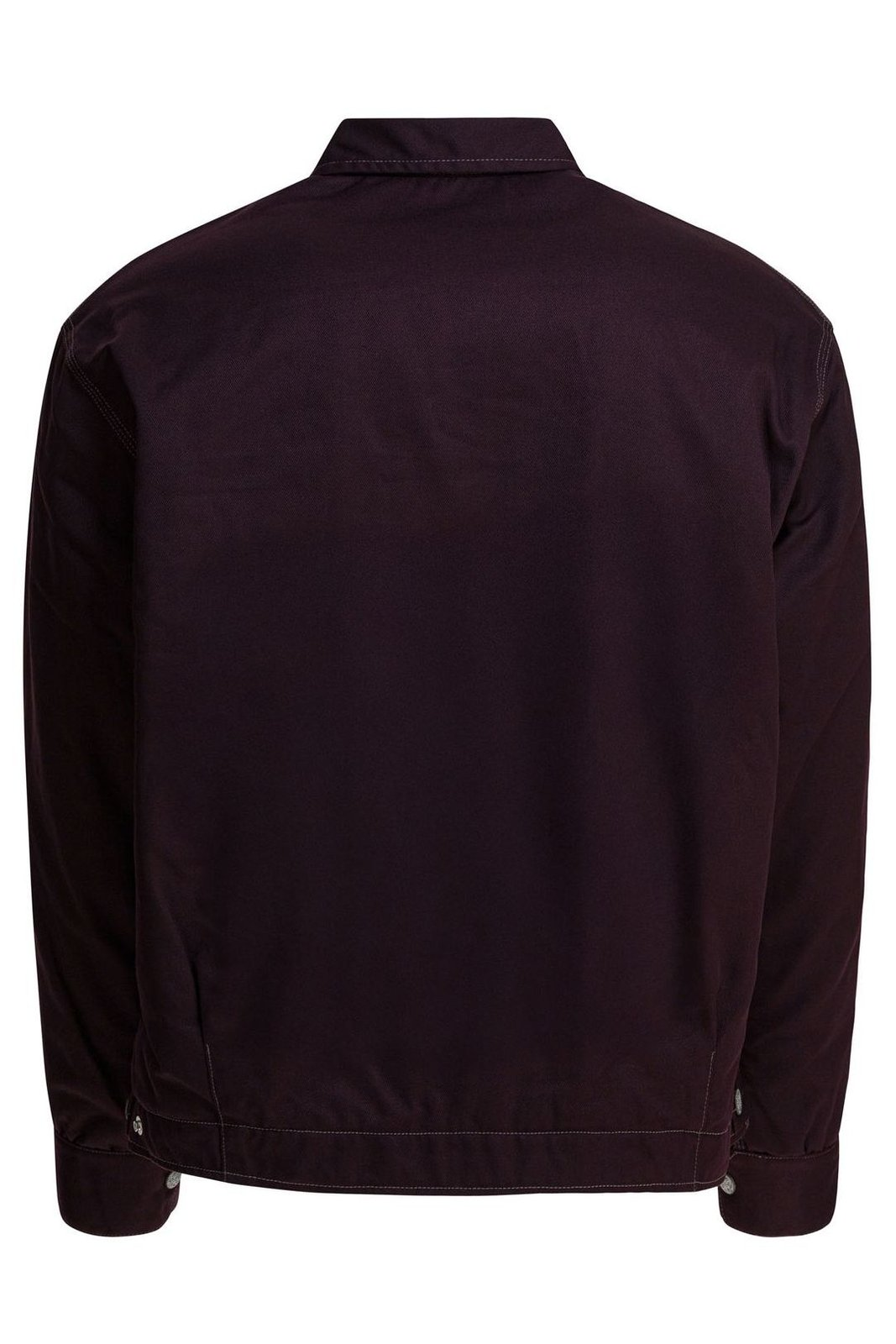 Structured Burgundy Casual Jacket