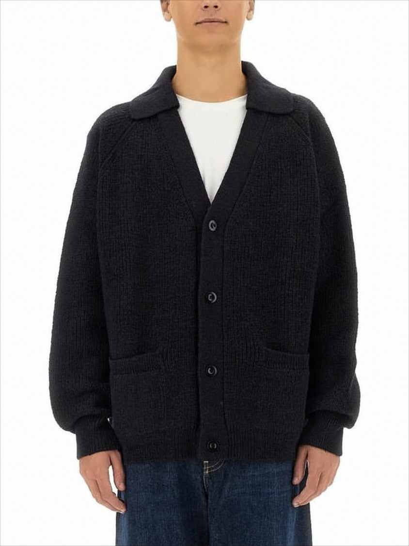 Relaxed Fit Knitted Cardigan With Button-Down Front