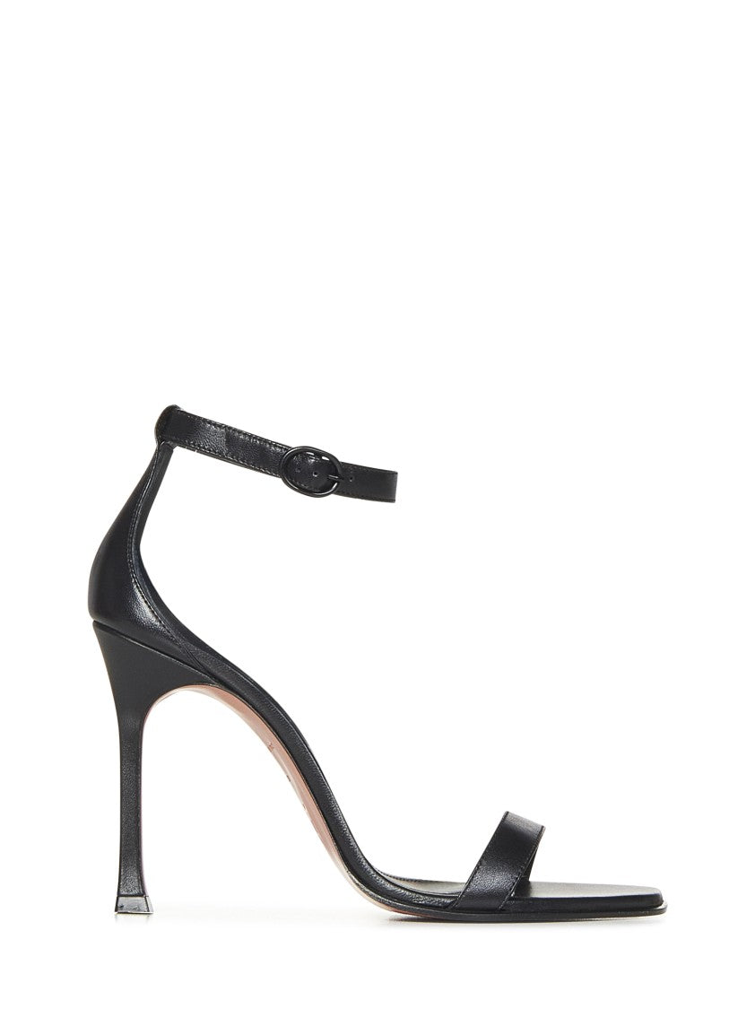 Nappa Leather Sandals With Delicate Ankle Strap