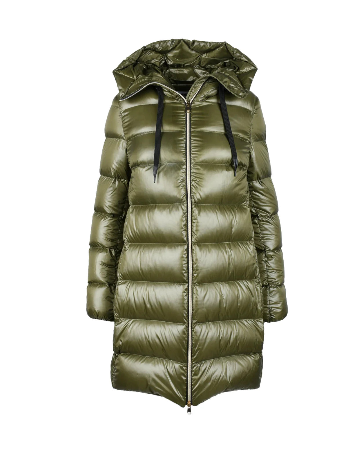 Long Puffer Jacket - Green