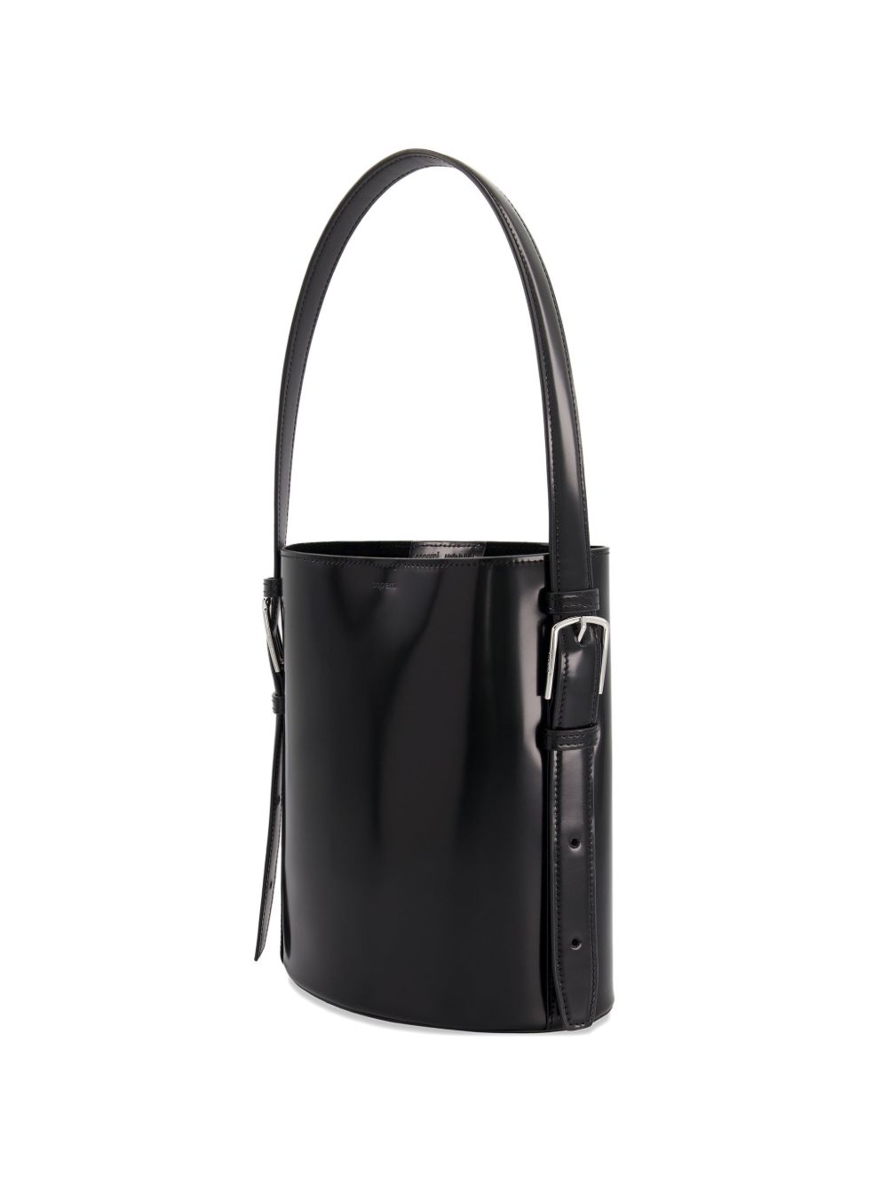 Cylindrical Black Top Handle Bag