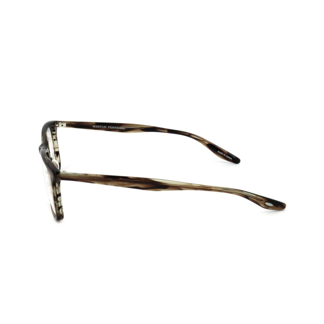 Bp5041 542ej Rectangular Tortoiseshell Eyeglasses with Curved Temples