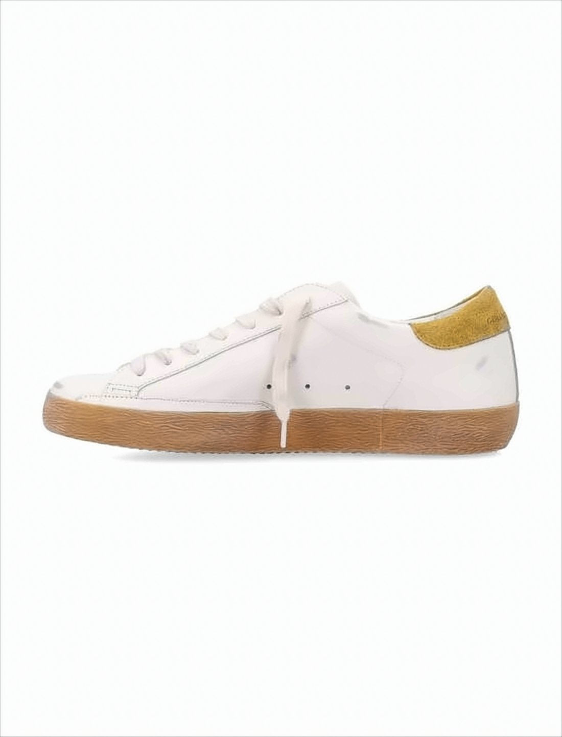 Low-Top White Leather Sneakers
