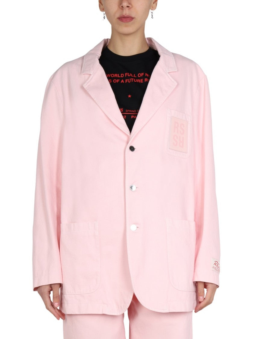 Relaxed Oversized Jacket With Notched Lapels