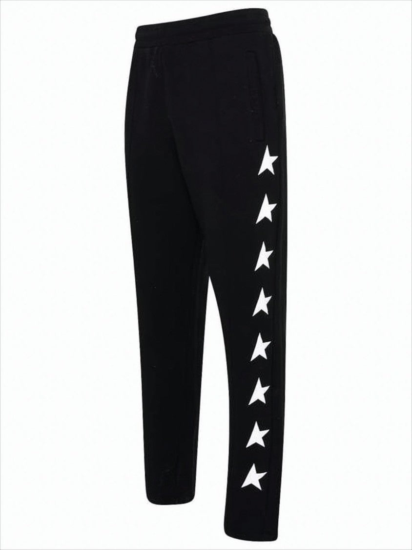 Tapered Track Pants with Star Motifs by Golden Goose