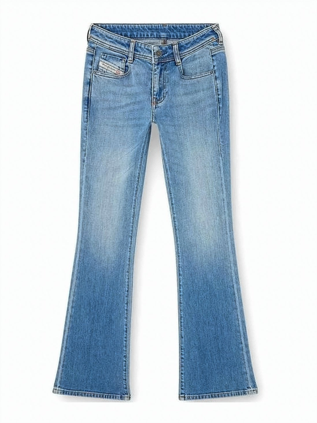 Bootcut Denim Jeans with Mid-Rise Waist