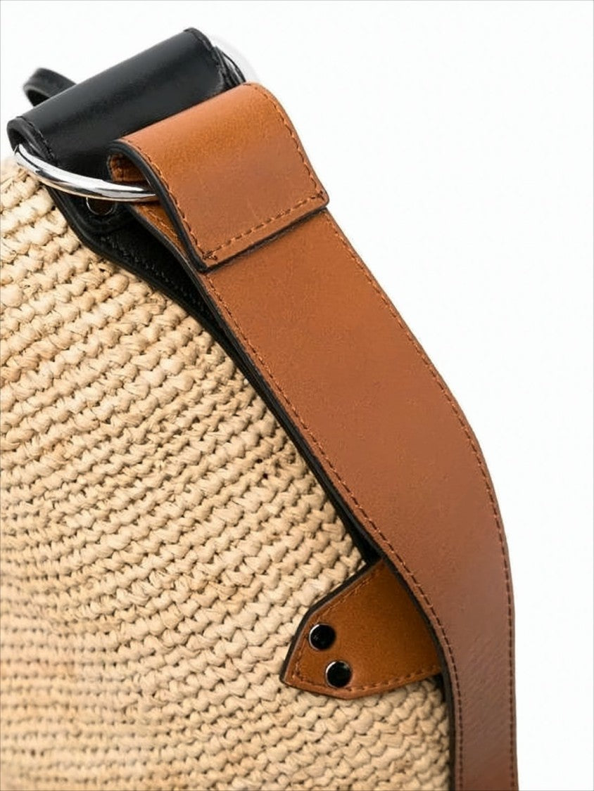 Woven Raffia Crossbody Bag