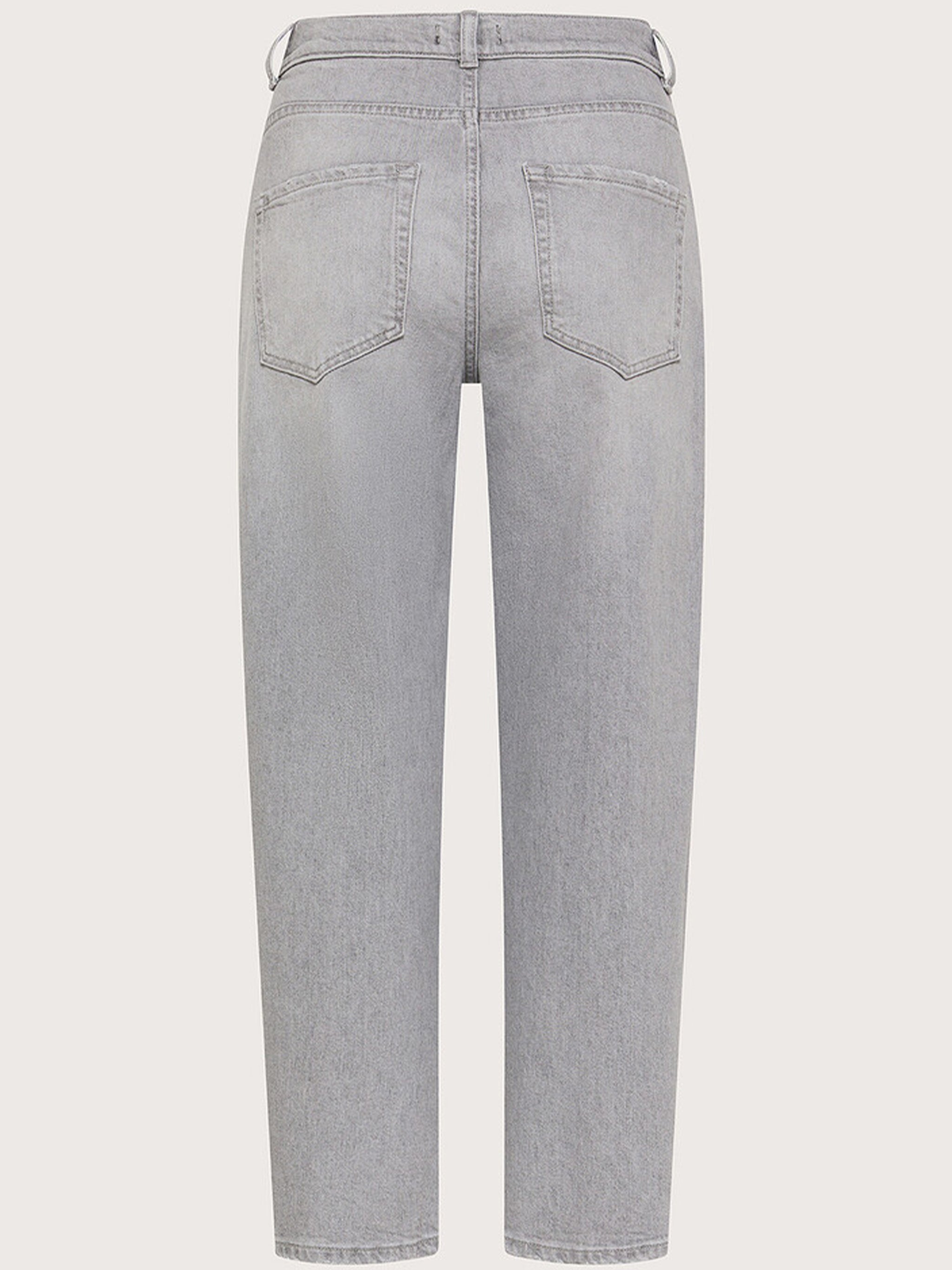 Light Grey Pantalone Straight-Cut Jeans
