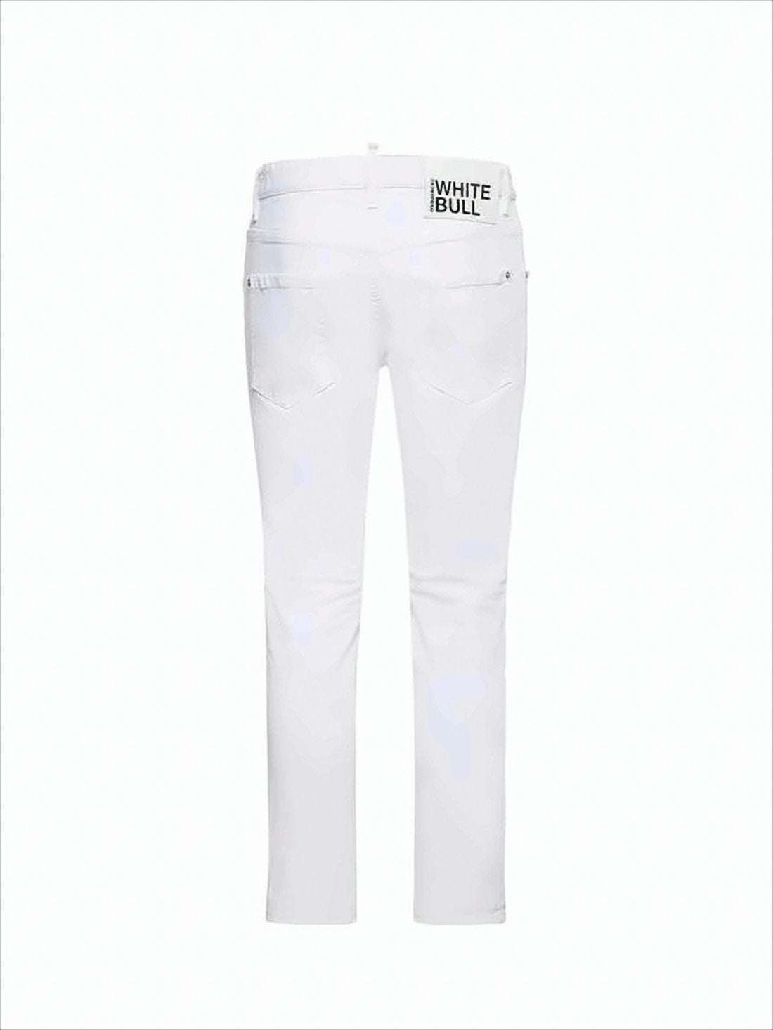 Slim-Fit Denim Pants with Tapered Leg
