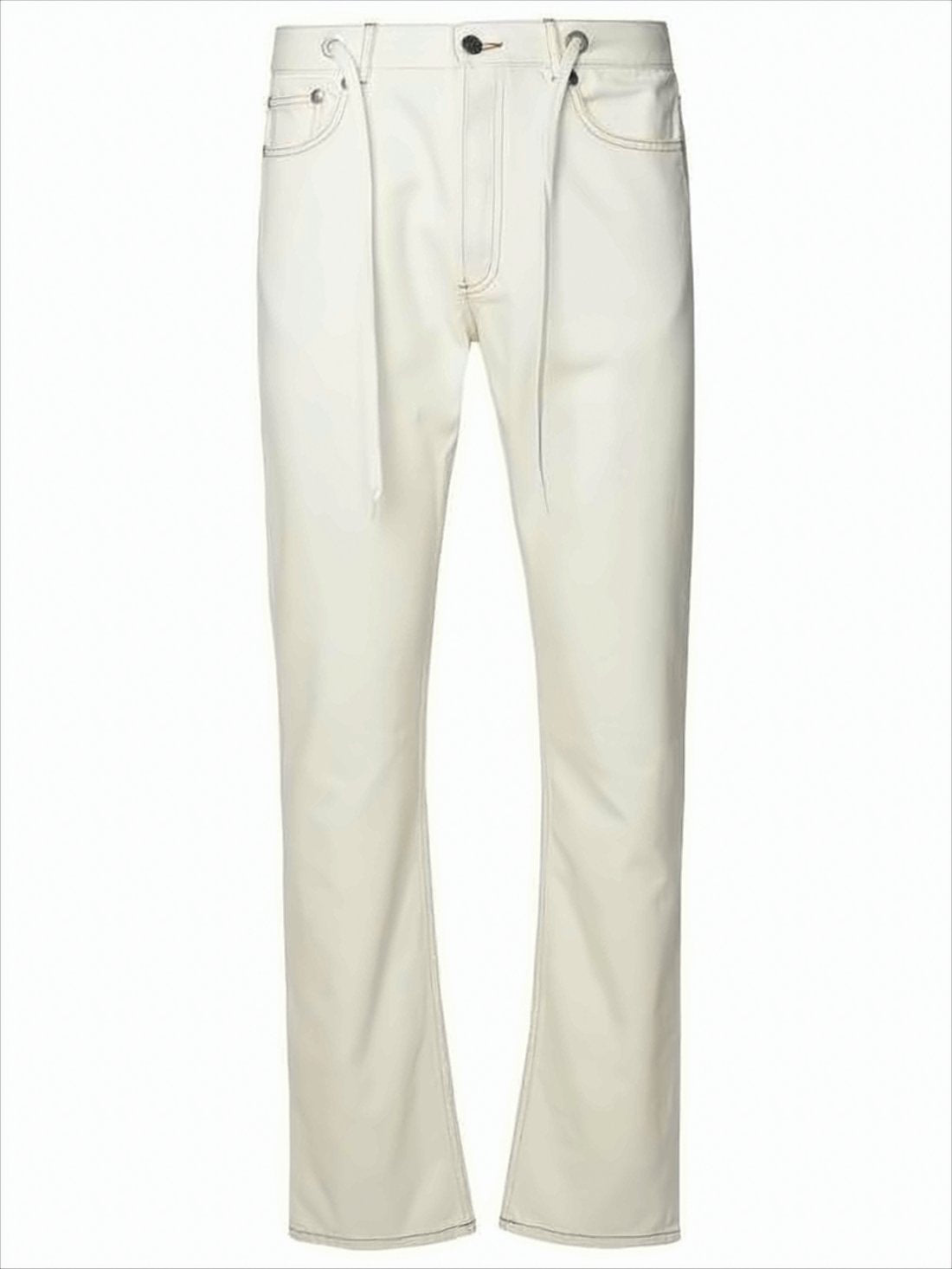 Relaxed Straight-Leg Pants with Adjustable Drawstring