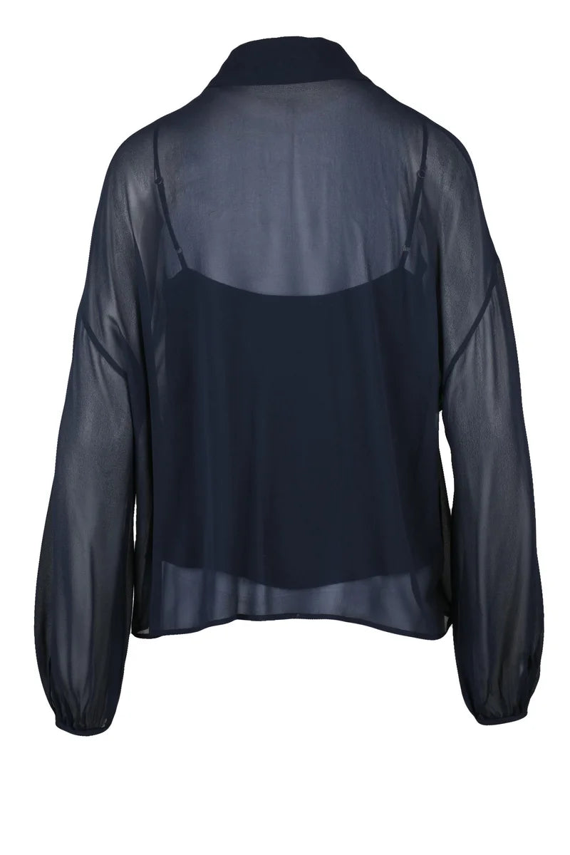 Valdai Chiffon Blouse - Blue