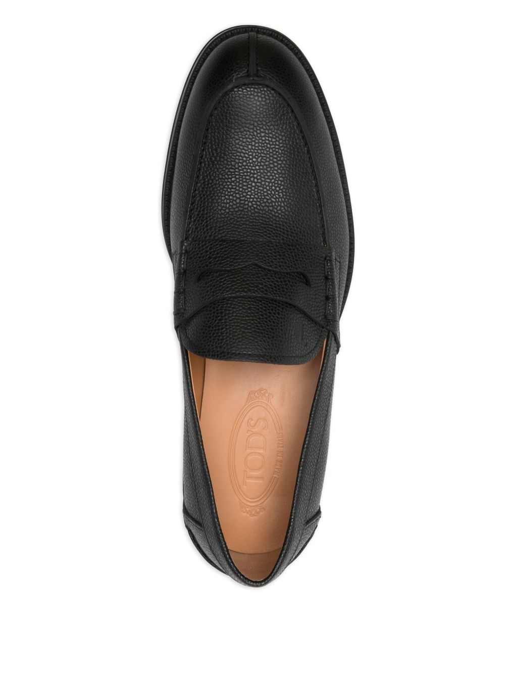Penny Strap Leather Loafers
