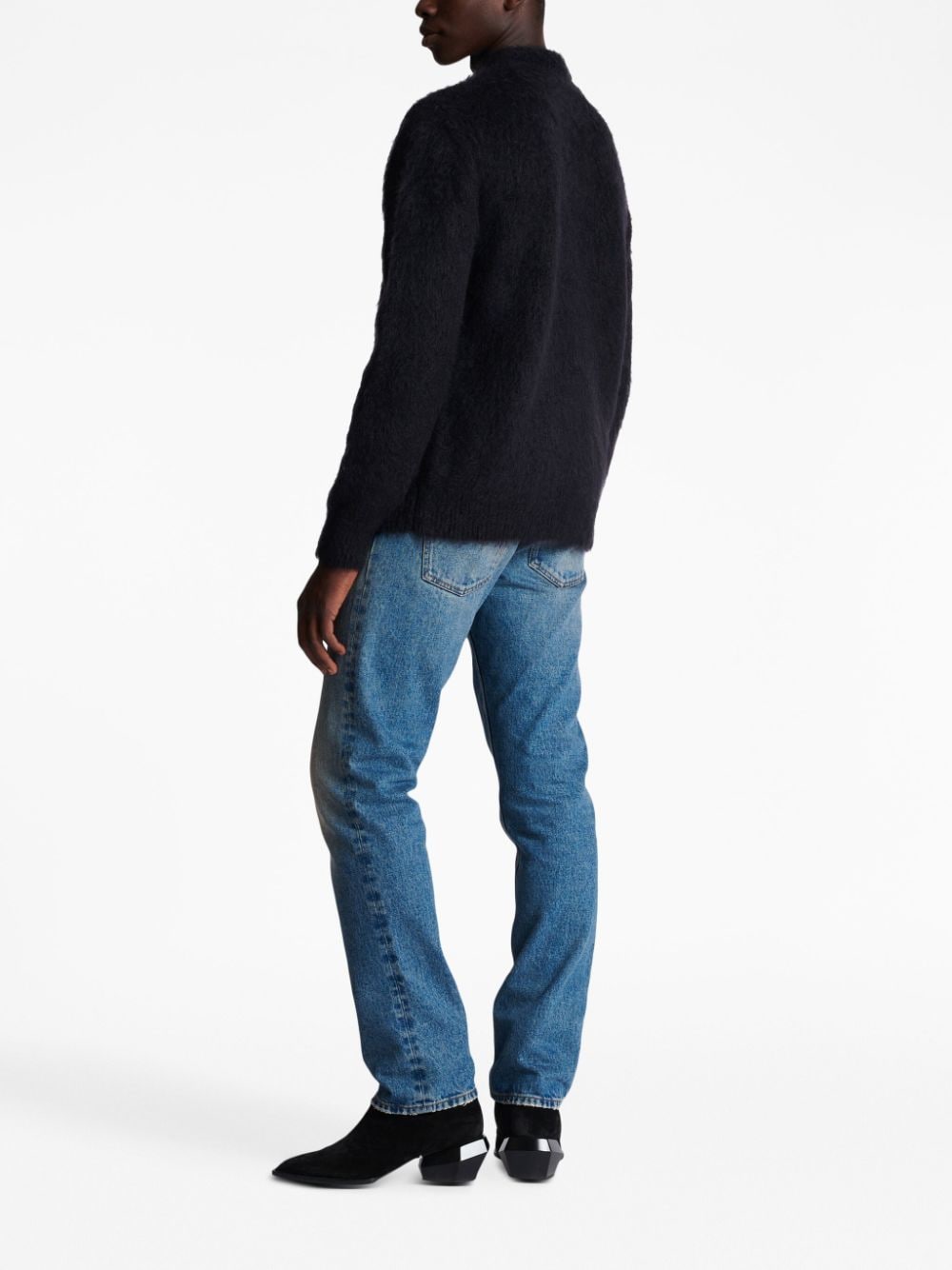 Brushed-Finish Mohair Blend Jumper