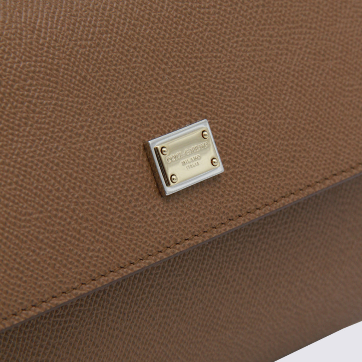 Trapezoidal Handbag with Gold-tone Hardware