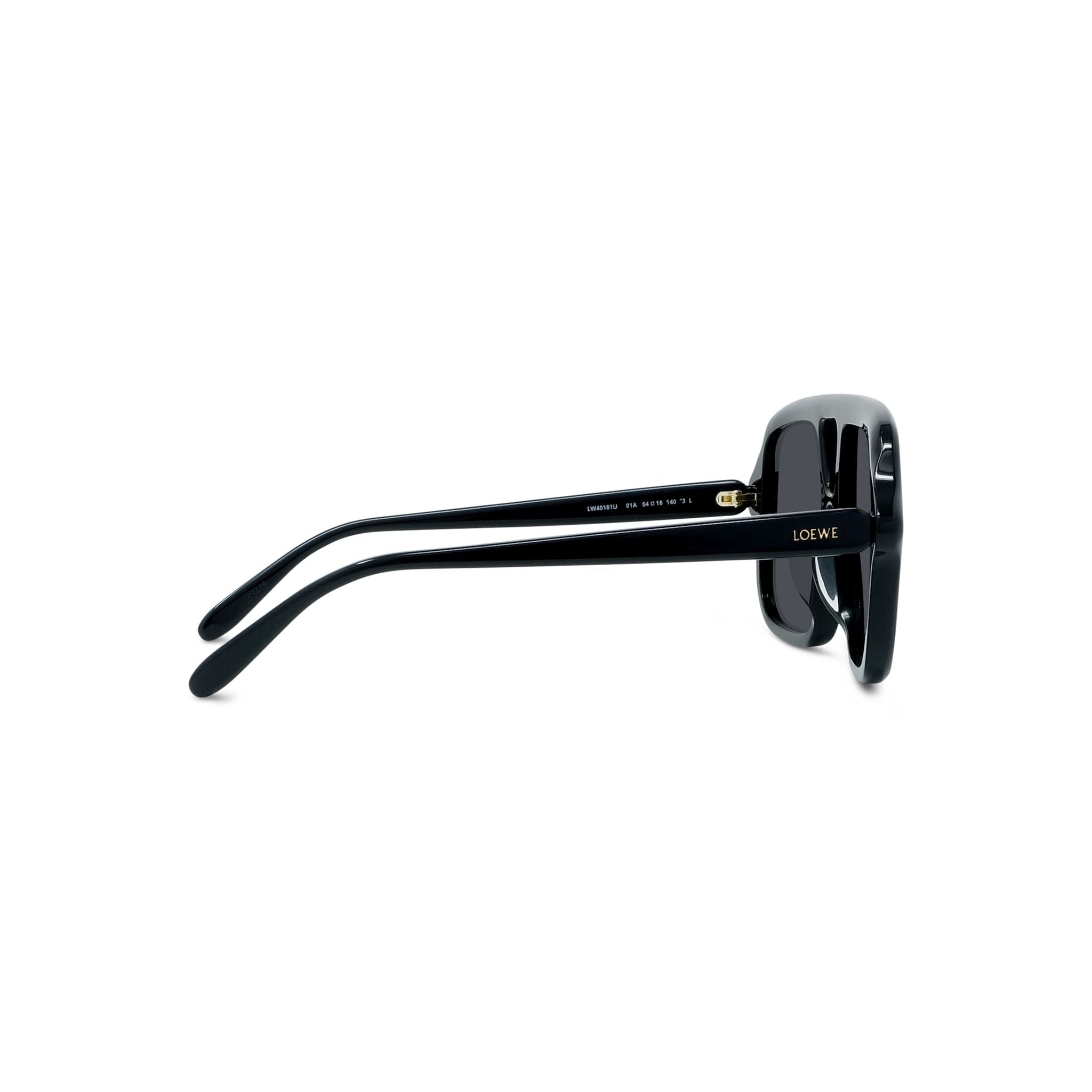 Black Lw40161U Oversized Square Sunglasses