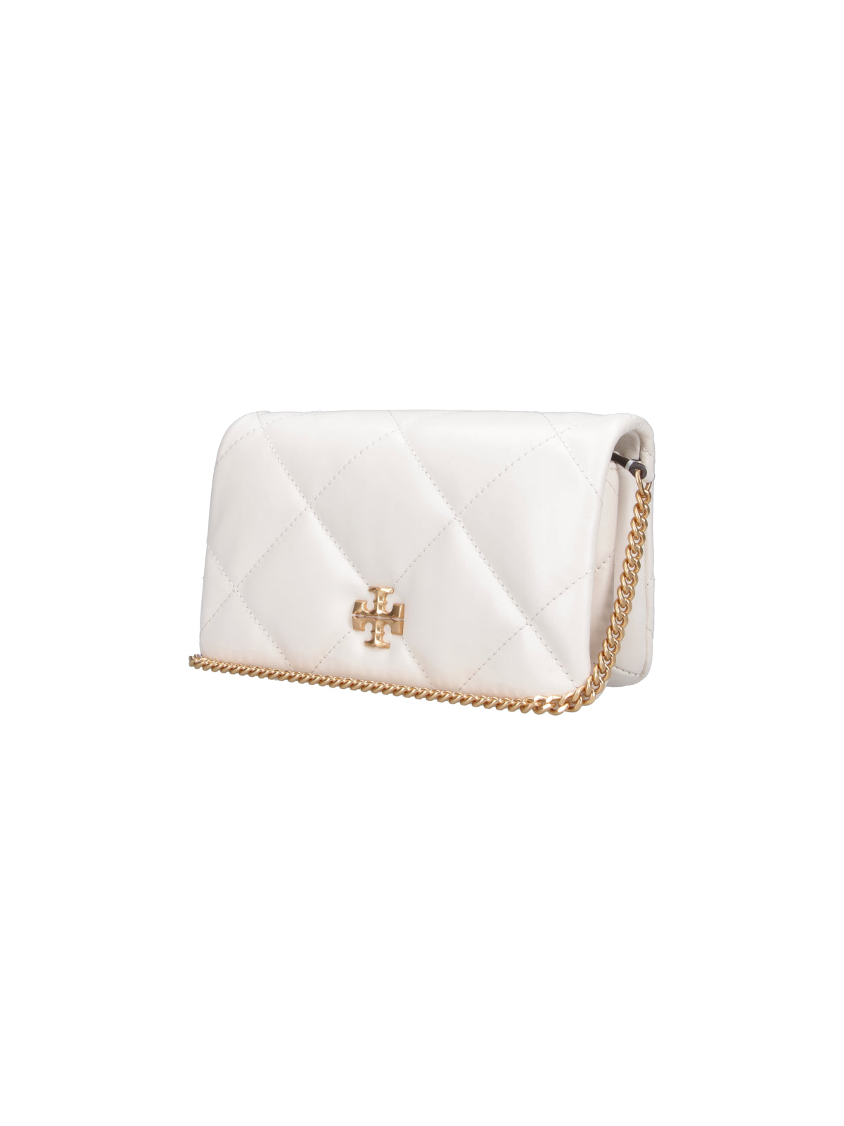 White Kira Quilted Nappa Wallet