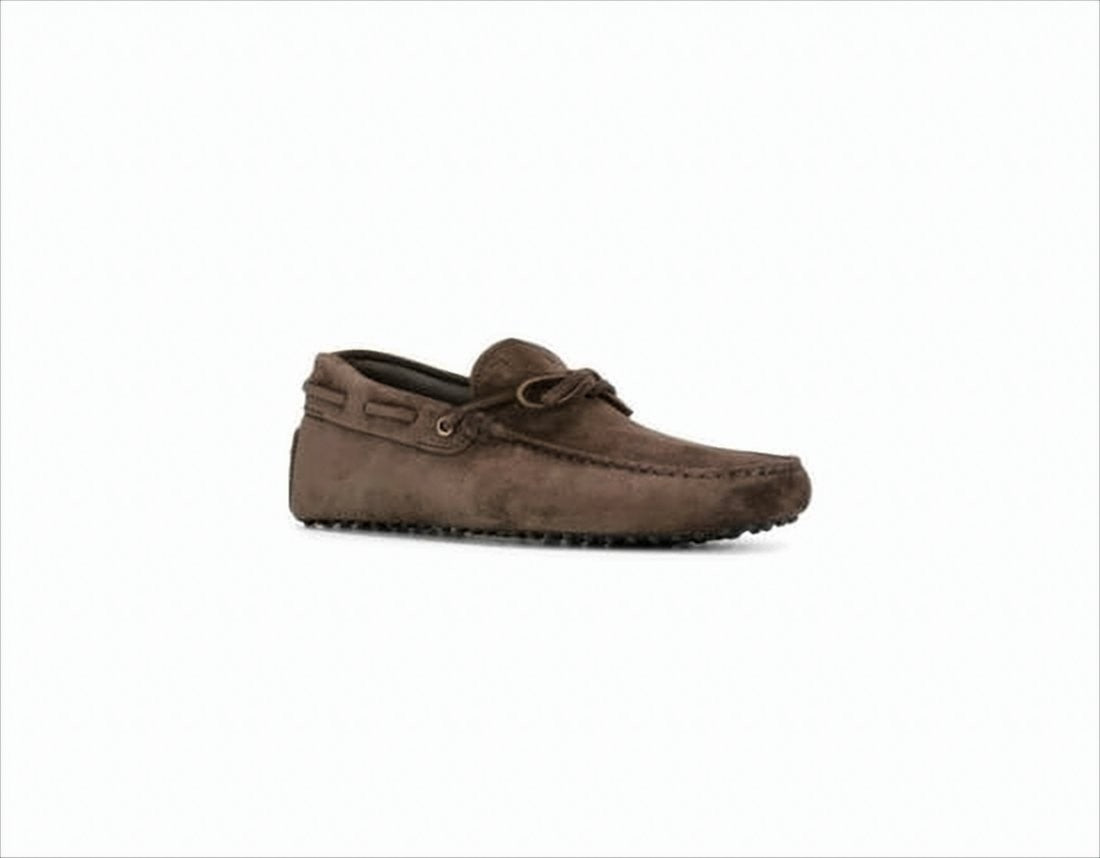 Moccasin Toe Loafers with Decorative Bow and Pebbled Sole