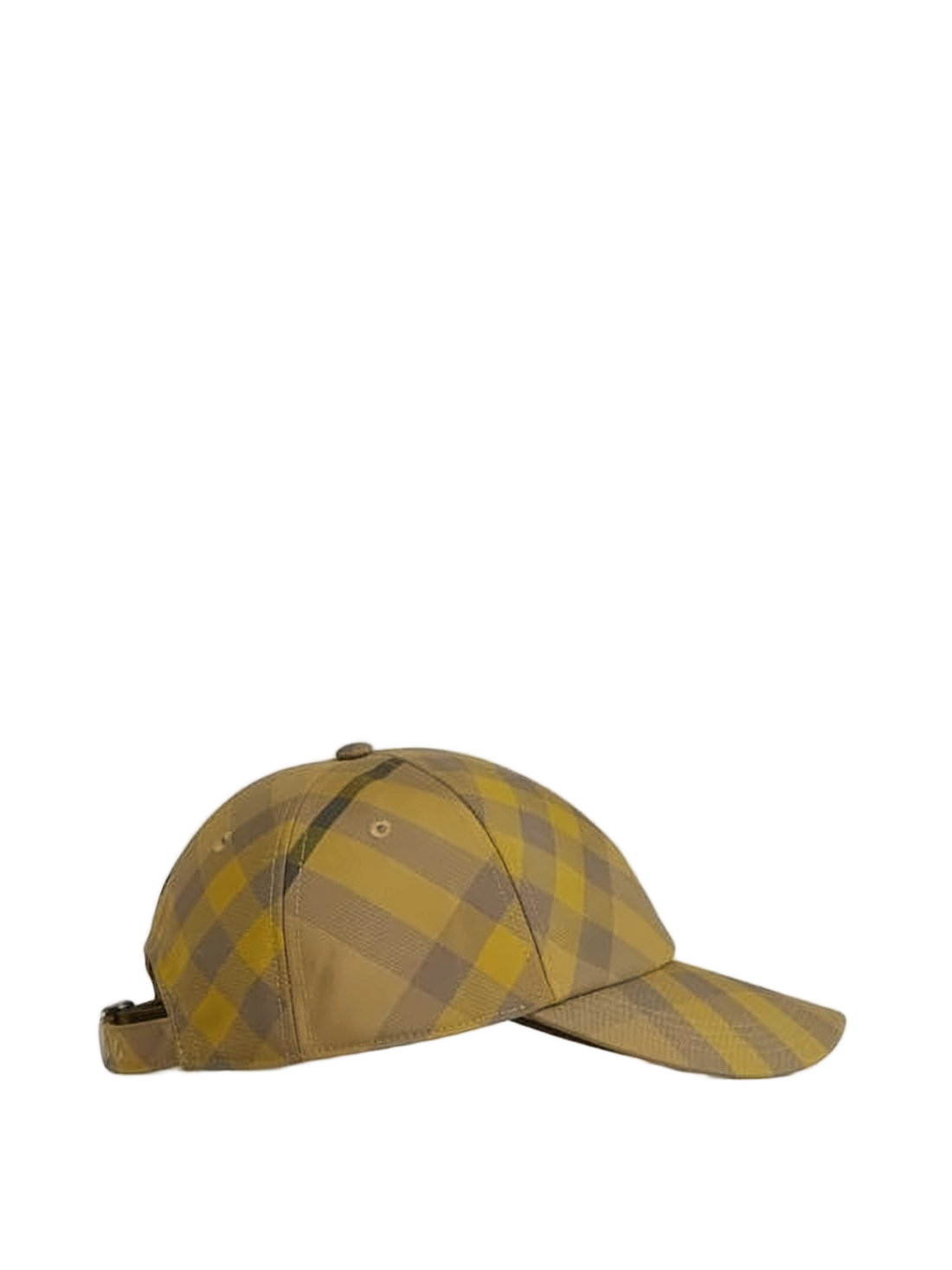 Structured Cap with Classic Check Pattern