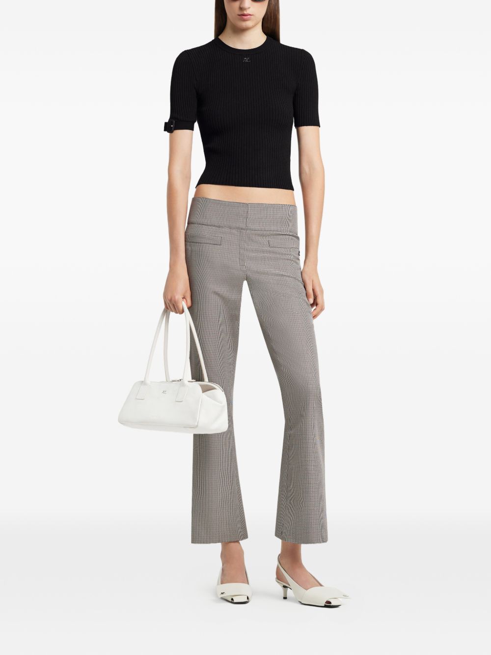 Fitted Ribbed Knit Top