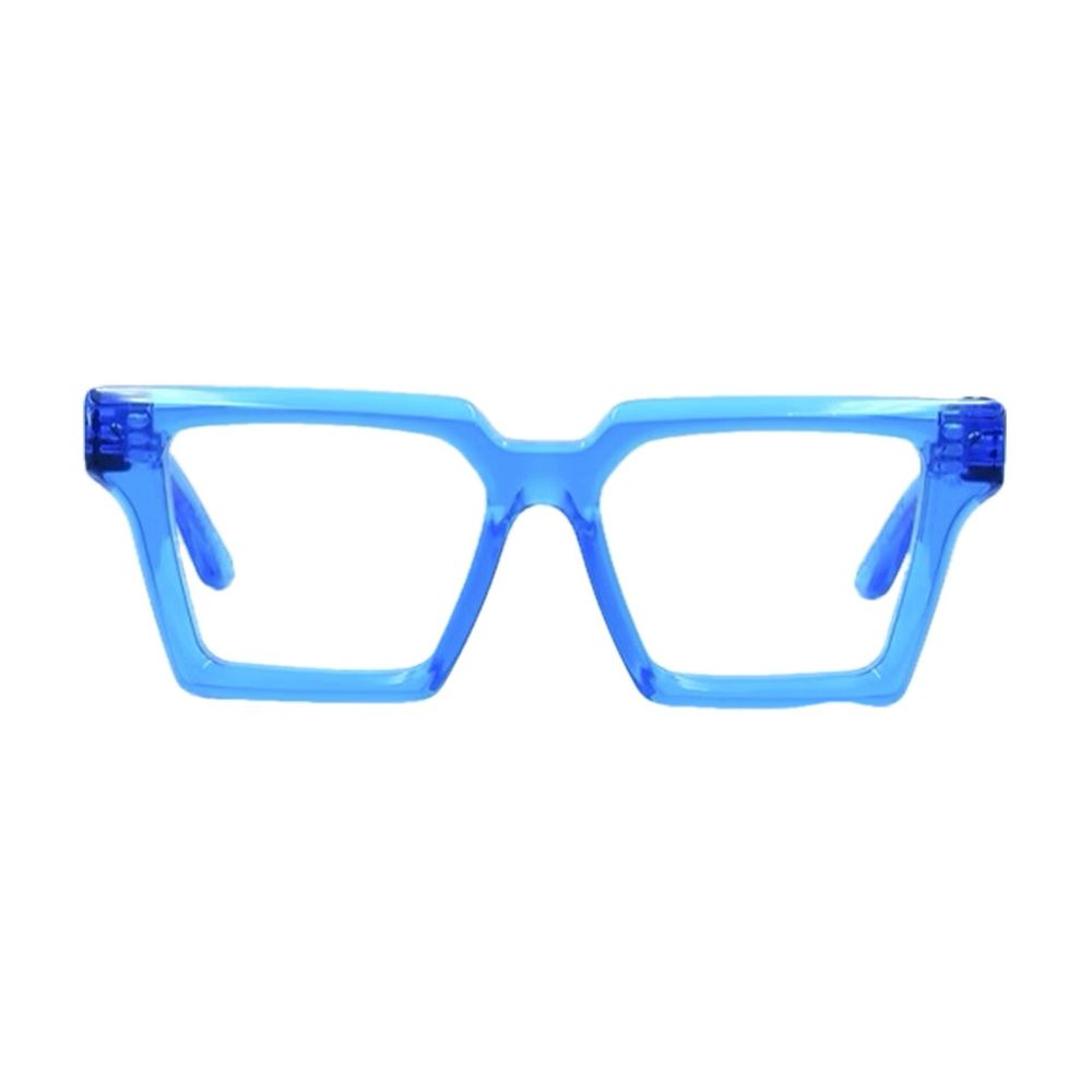 Krystal Flash Transparent Blue Acrylic Sunglasses