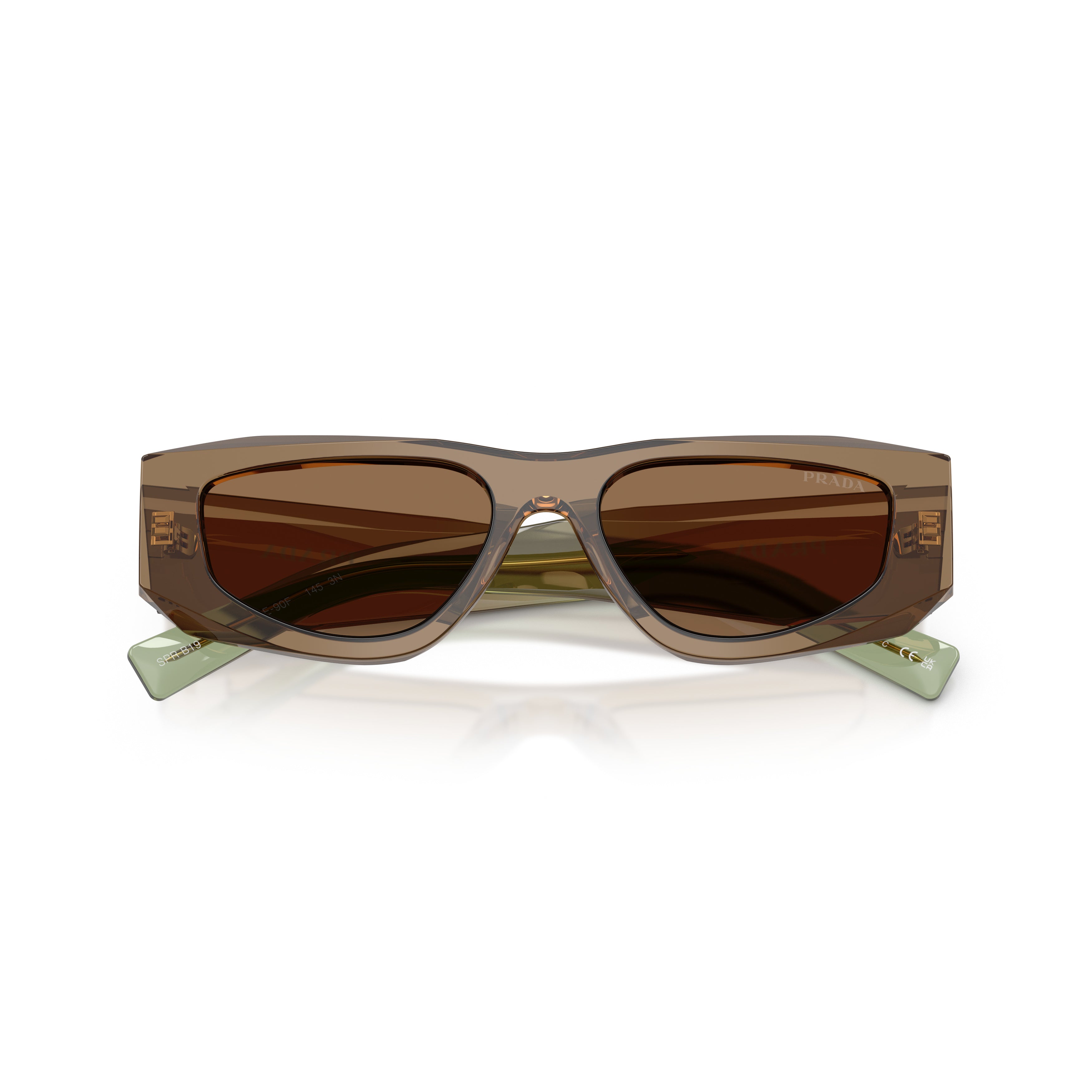 0pr B19s Translucent Brown Acetate Sunglasses