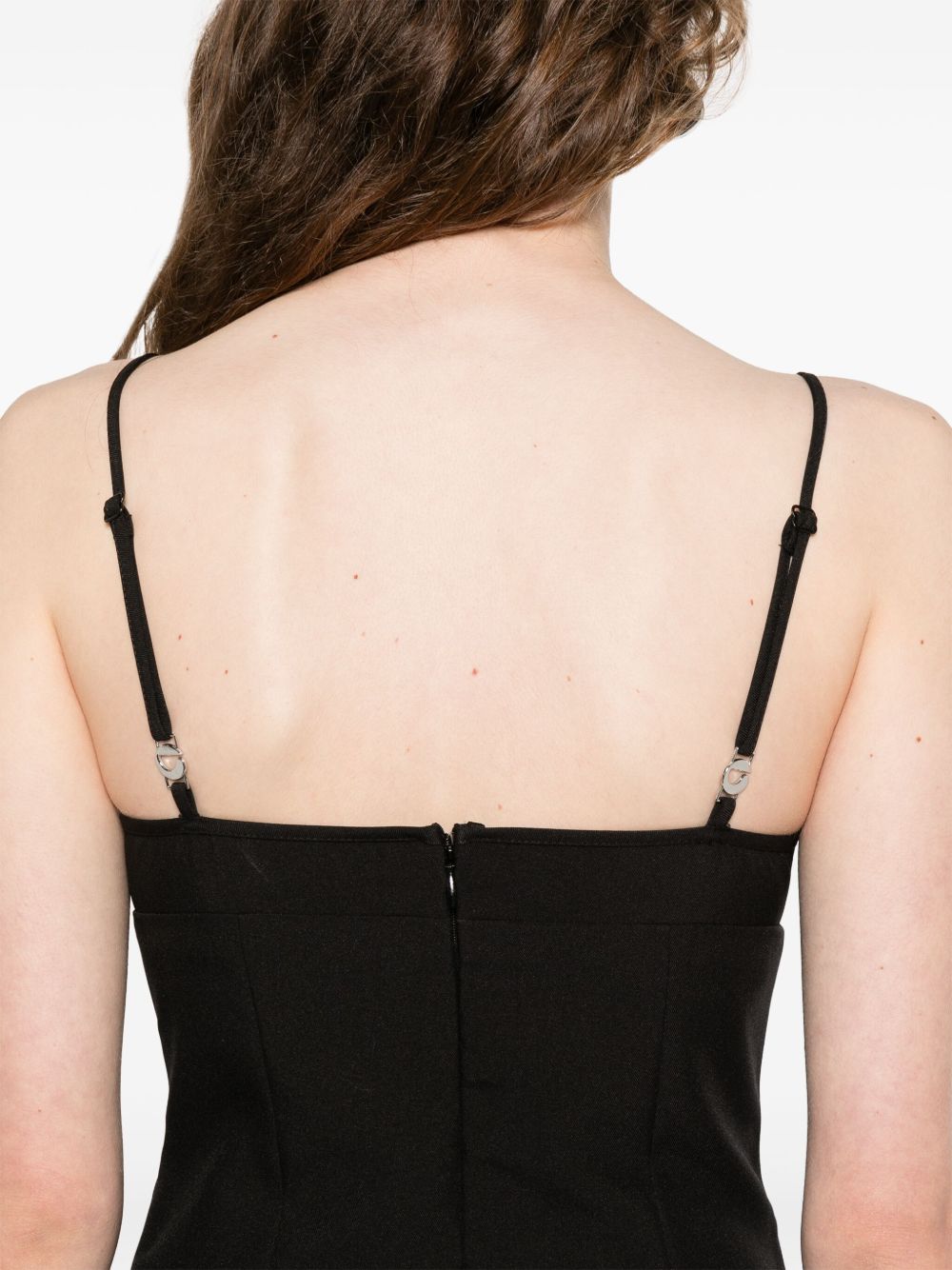 Black Dress with Asymmetrical Hem