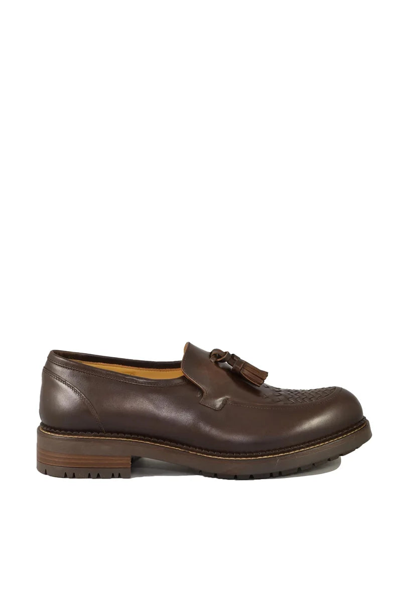 Luxury Brown Leather Loafers