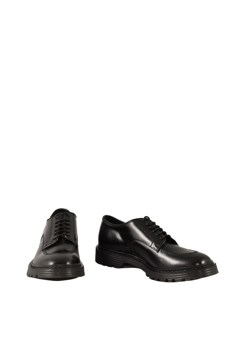 Refined Black Lace-Up Shoes