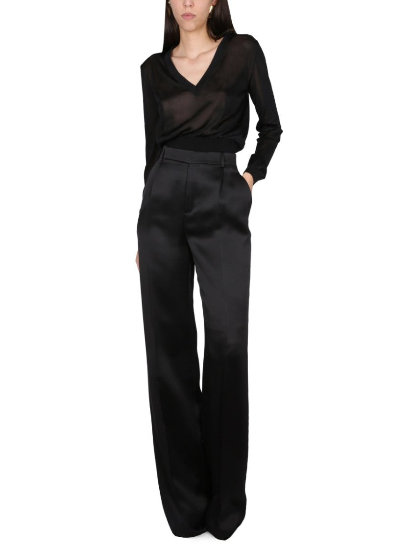 Satin Flared Pants