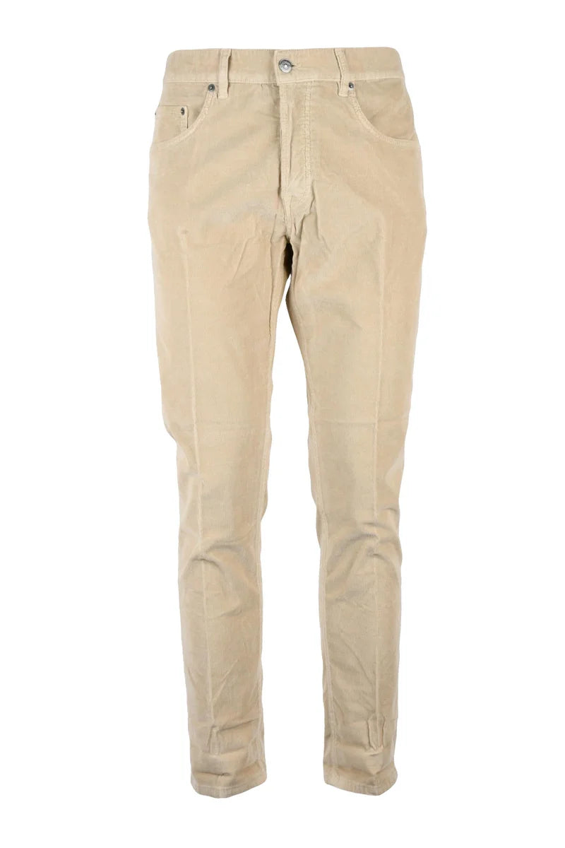 Icon Velvet Trousers - Beige