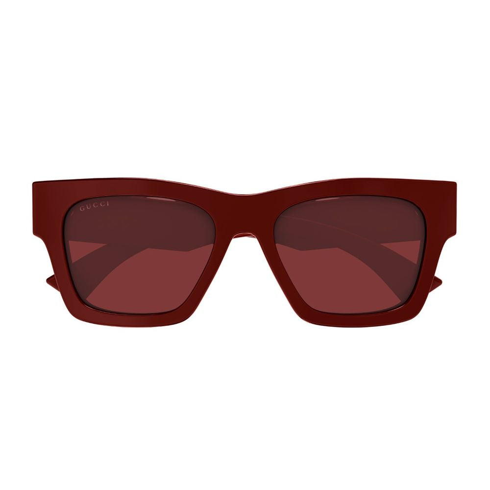 Gg1835S Linea Name Of Brand Square Cat-Eye Sunglasses In Burgundy Recycled Acetate