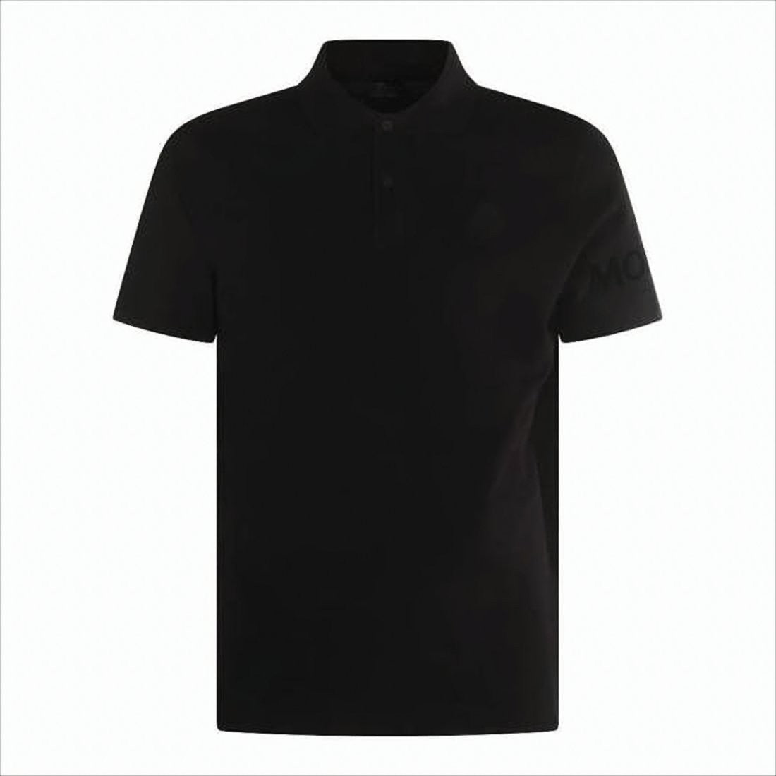 Moncler Short-Sleeve Polo Shirt with Two-Button Placket