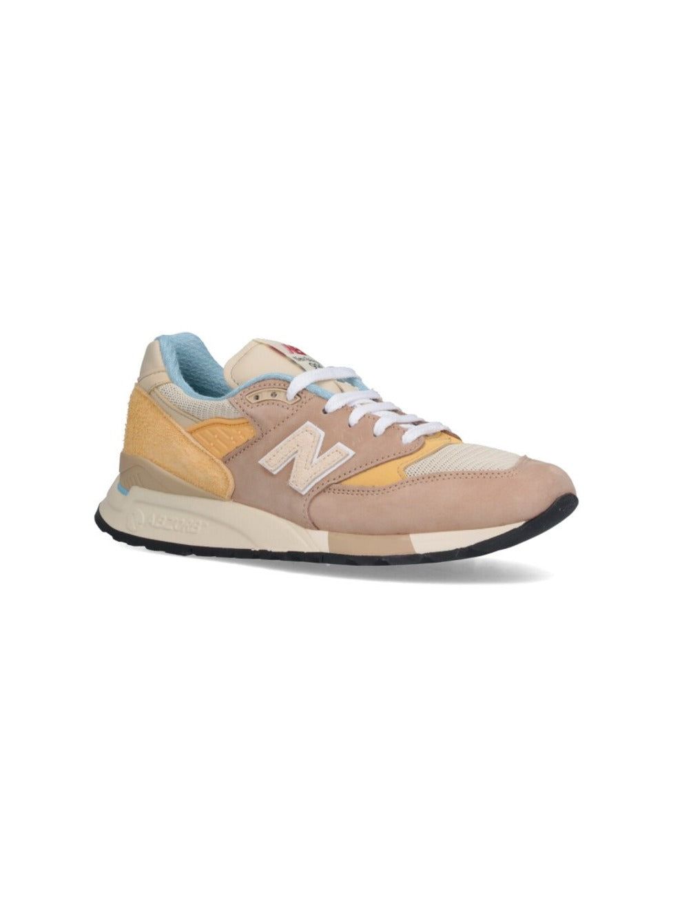 Suede And Mesh Sneakers With Signature Logo Detail