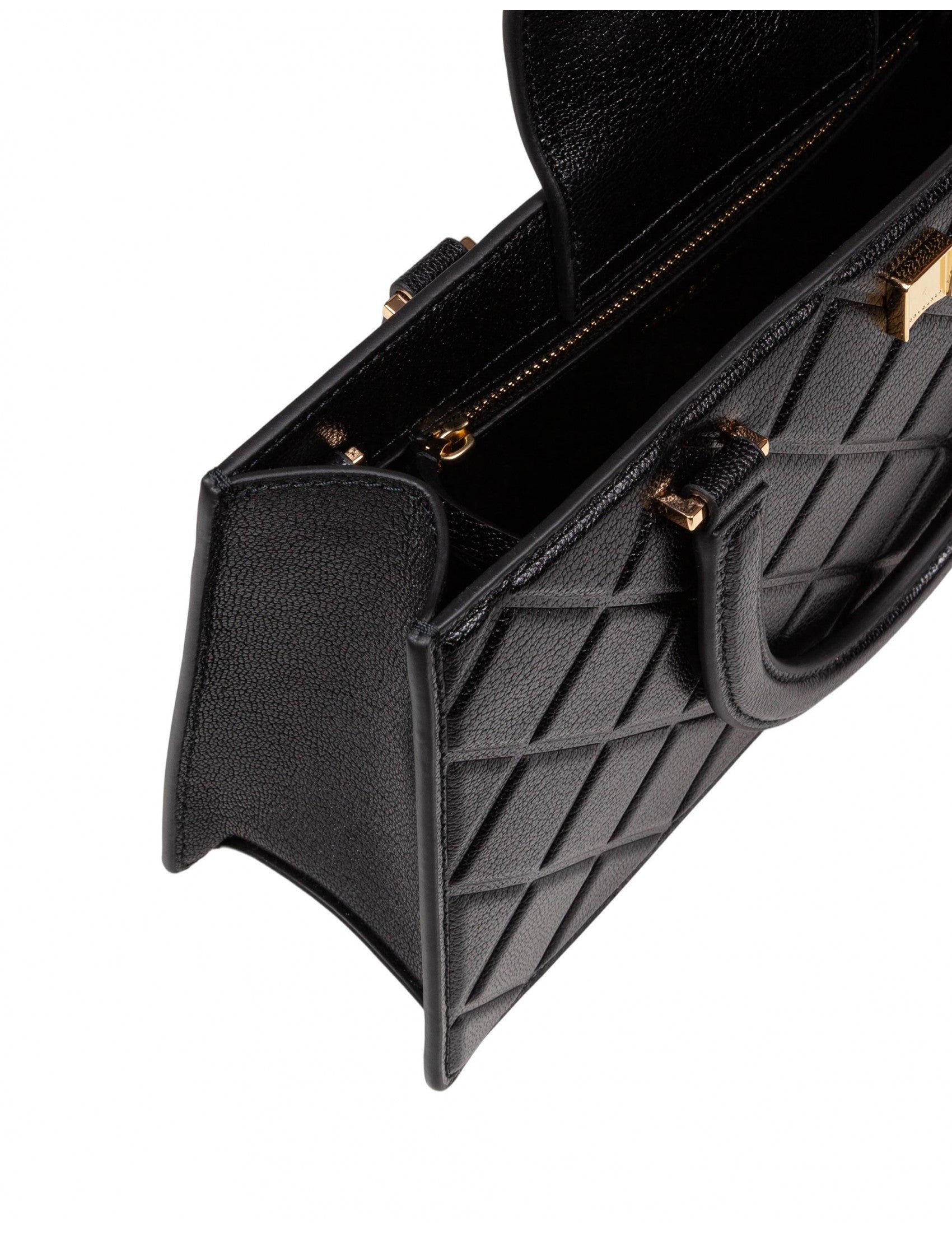 Toryburch Fleming East-West Leather Handbag